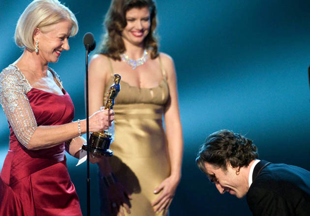 Helen Mirren Daniel Day-Lewis Oscar British etiquette