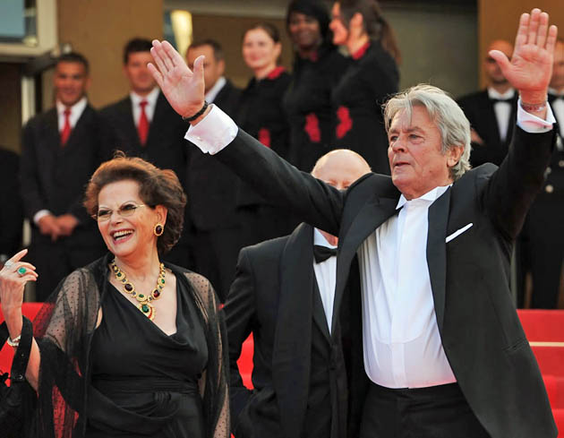 Claudia Cardinale Alain Delon Cannes