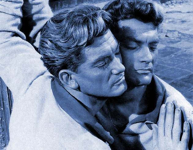 Orpheus: Jean Marais as poet in love with Death travels to dark space in between
