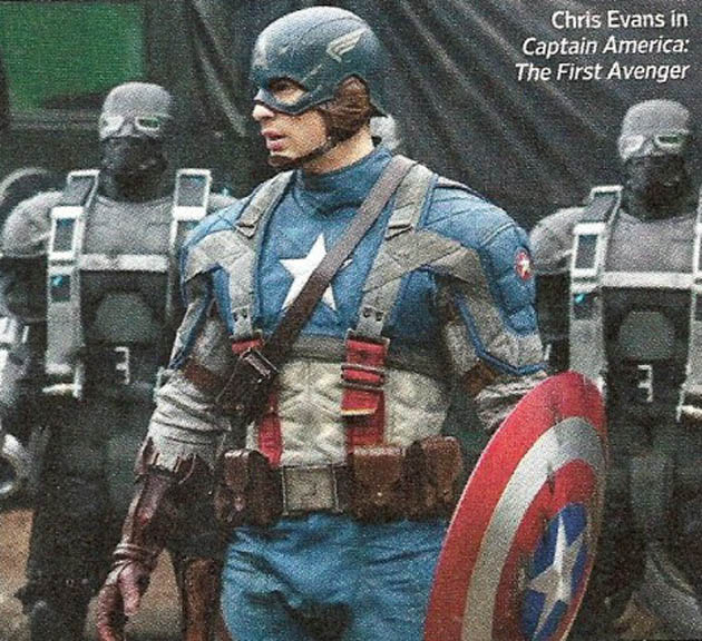 Chris Evans Captain America Fanboys drooling all over macho hero