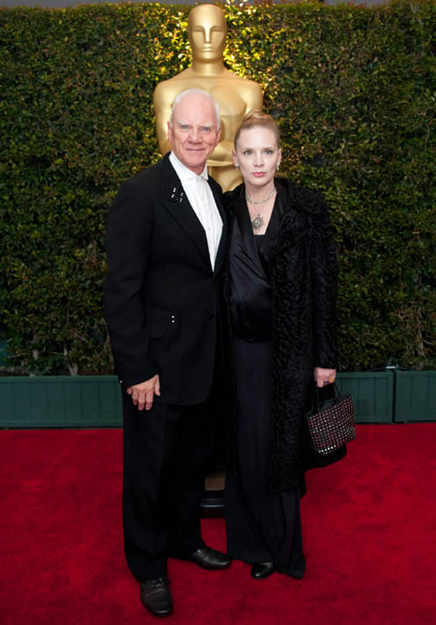 Malcolm McDowell and wife