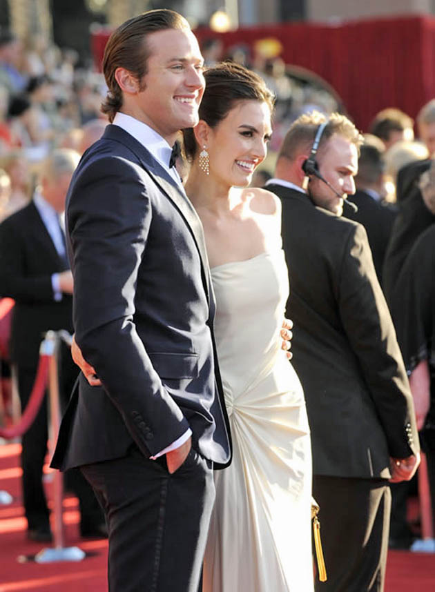 Armie Hammer and wife Elizabeth Chambers SAG Awards