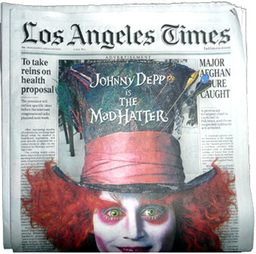 Alice in Wonderland - Los Angeles Times ad