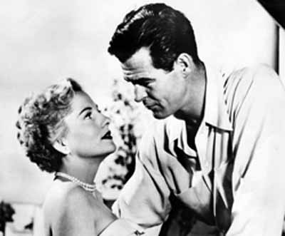 Joan Fontaine, Robert Ryan in Born to Be Bad