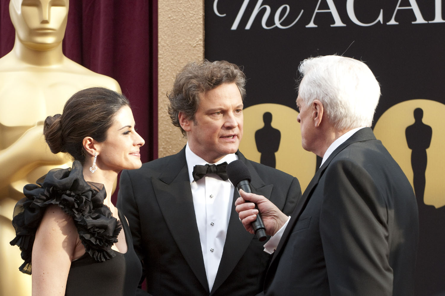 Livia Giuggioli, Colin Firth, Robert Osborne