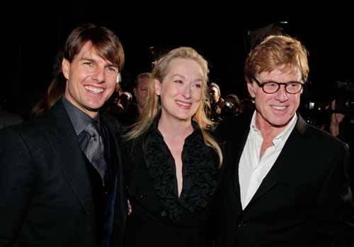 Tom Cruise Meryl Streep Robert Redford Lions for Lambs premiere