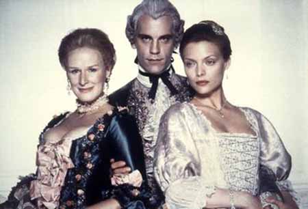 Dangerous Liaisons Glenn Close John Malkovich Michelle Pfeiffer