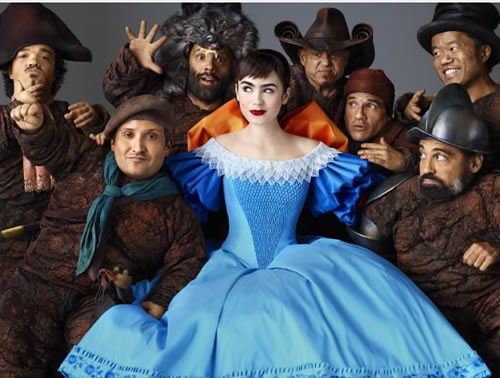 Lily Collins Mirror Mirror Snow White Seven Dwarves