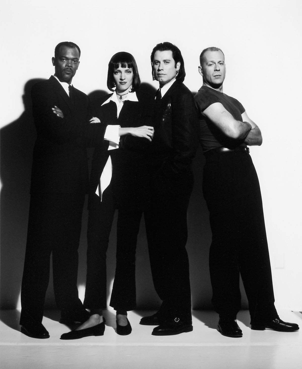 Samuel L. Jackson, Uma Thurman, John Travolta, Bruce Willis - Pulp Fiction