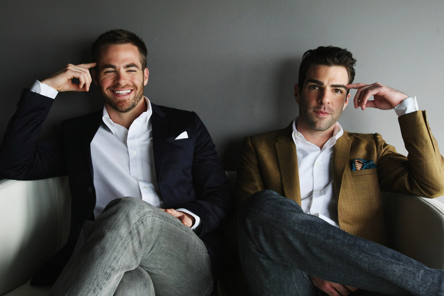 Chris Pine Zachary Quinto Star Trek