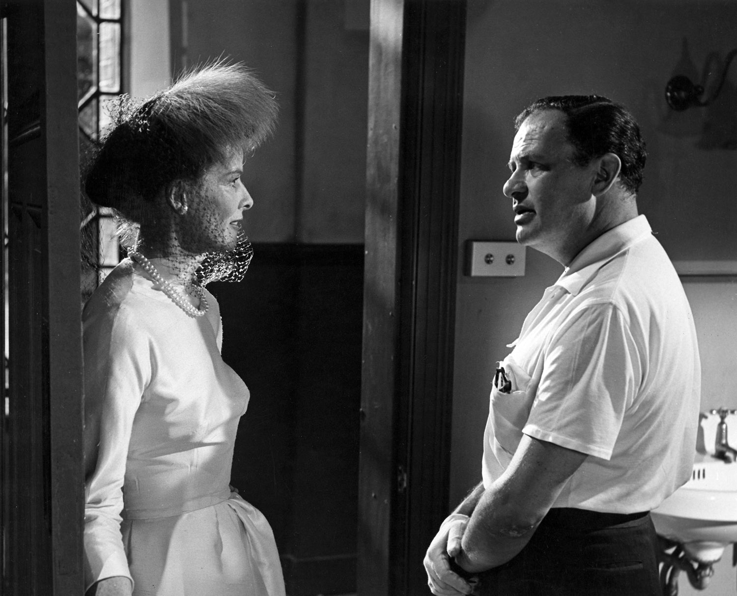 Katharine Hepburn, Joseph L. Mankiewicz on set of Suddenly, Last Summer