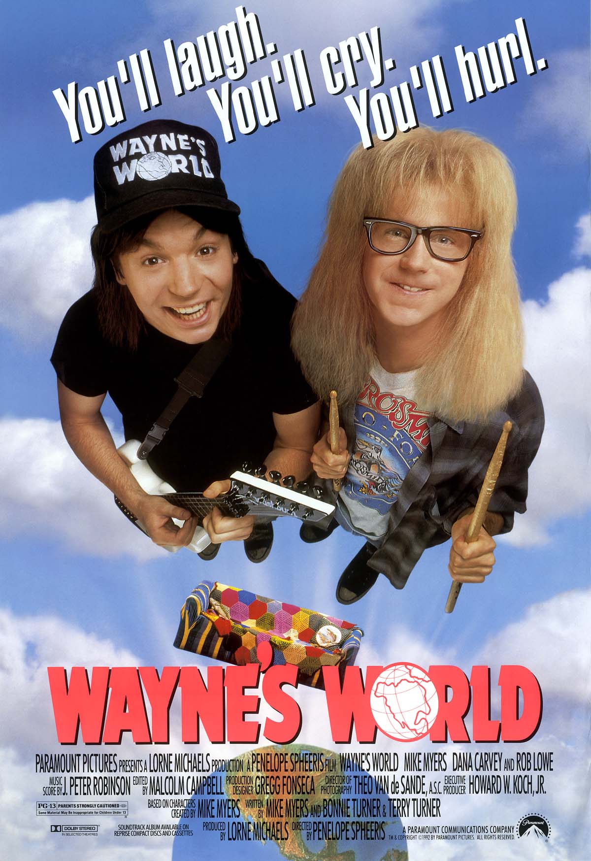Wayne's World poster Mike Myers Dana Carvey